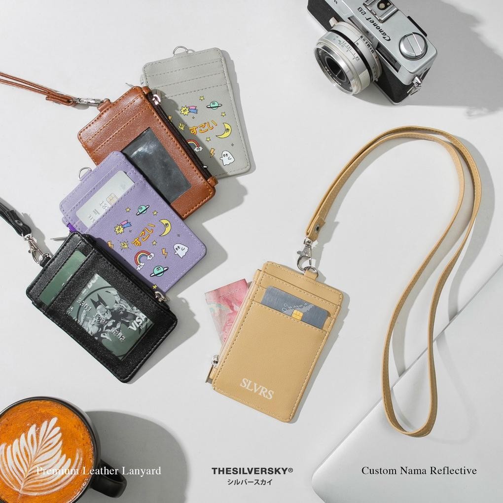 

Thesilversky Lanyard Name Tag ID Card Kulit Premium murah