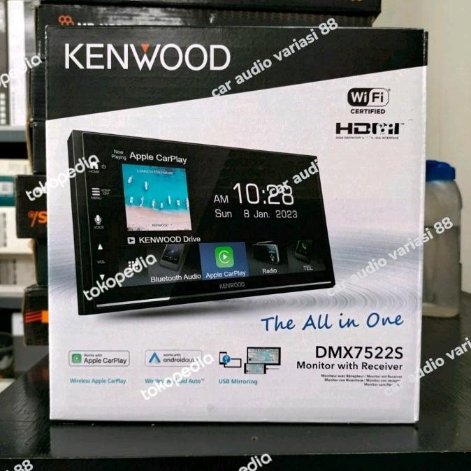HEAD UNIT KENWOOD DMX 7522 S ANDROID AUTO APPLE CARPLAY WIRELESS