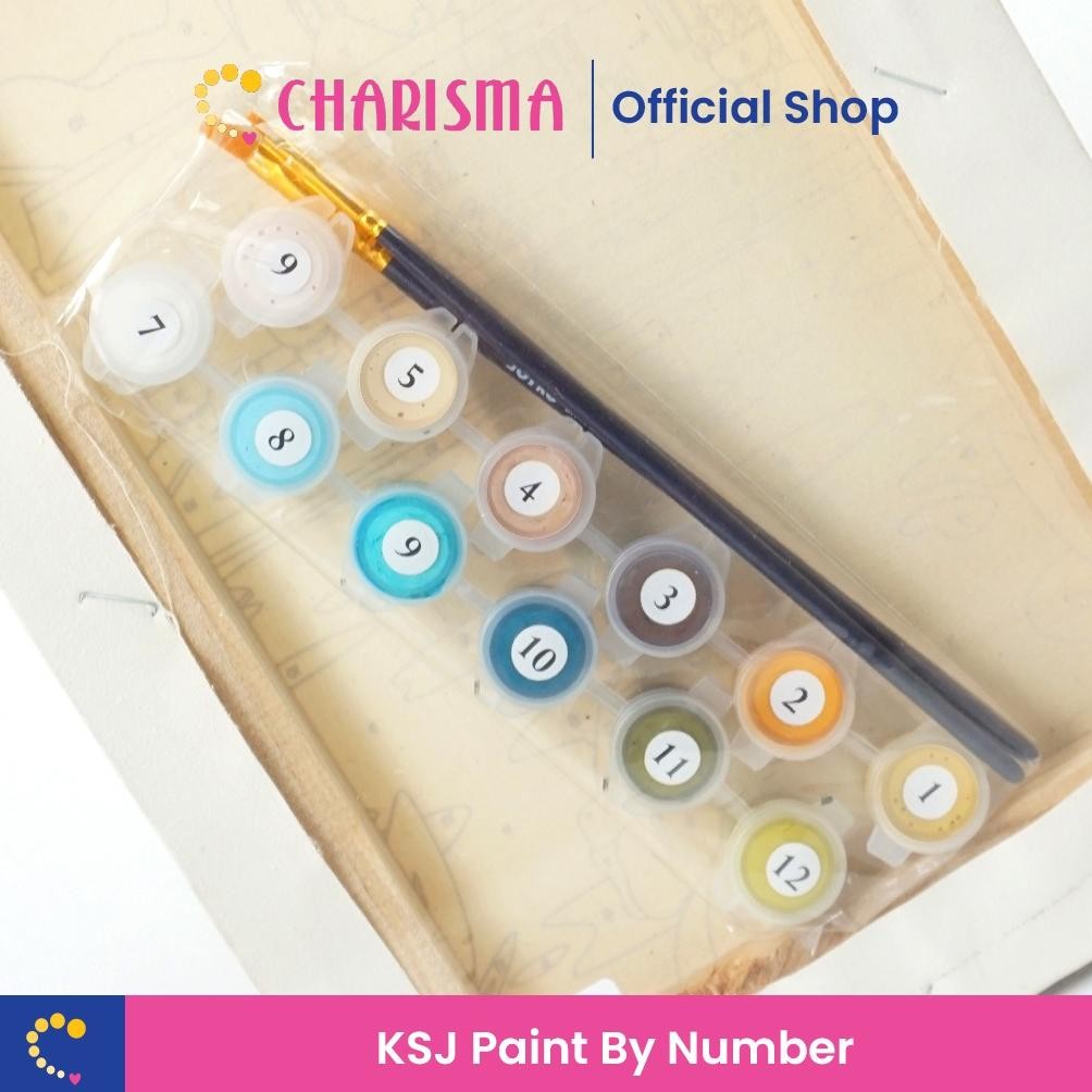 

Charisma Paint By Number Kit - Painting Kit Kanvas / Paket Melukis DIY murah
