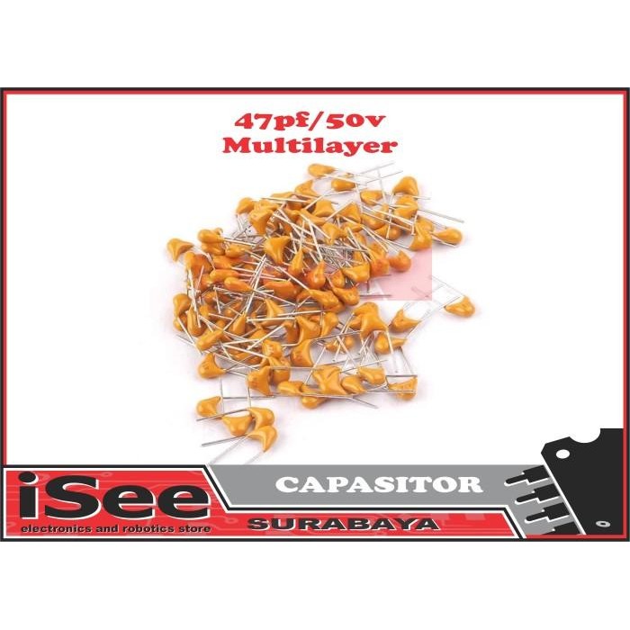 Kapasitor 47pF 47 pF 50V 470 Multilayer Ceramic Capasitor Capacitor C