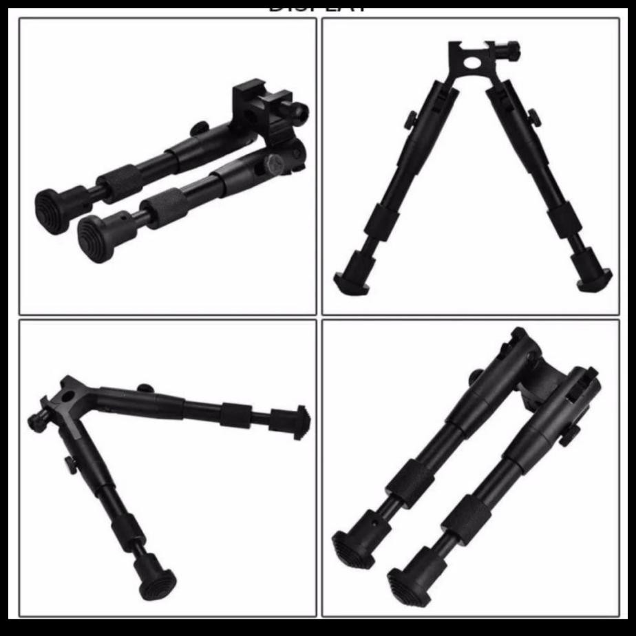 Ready Bipod Laras Jepit Bipod Pcp Penyangga/Bipod Panjang Tipe Rel {Terlaris|Best Seller}