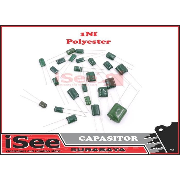capasitor milar 1nF 1 nF 102j Kapasitor Mylar Capacitor