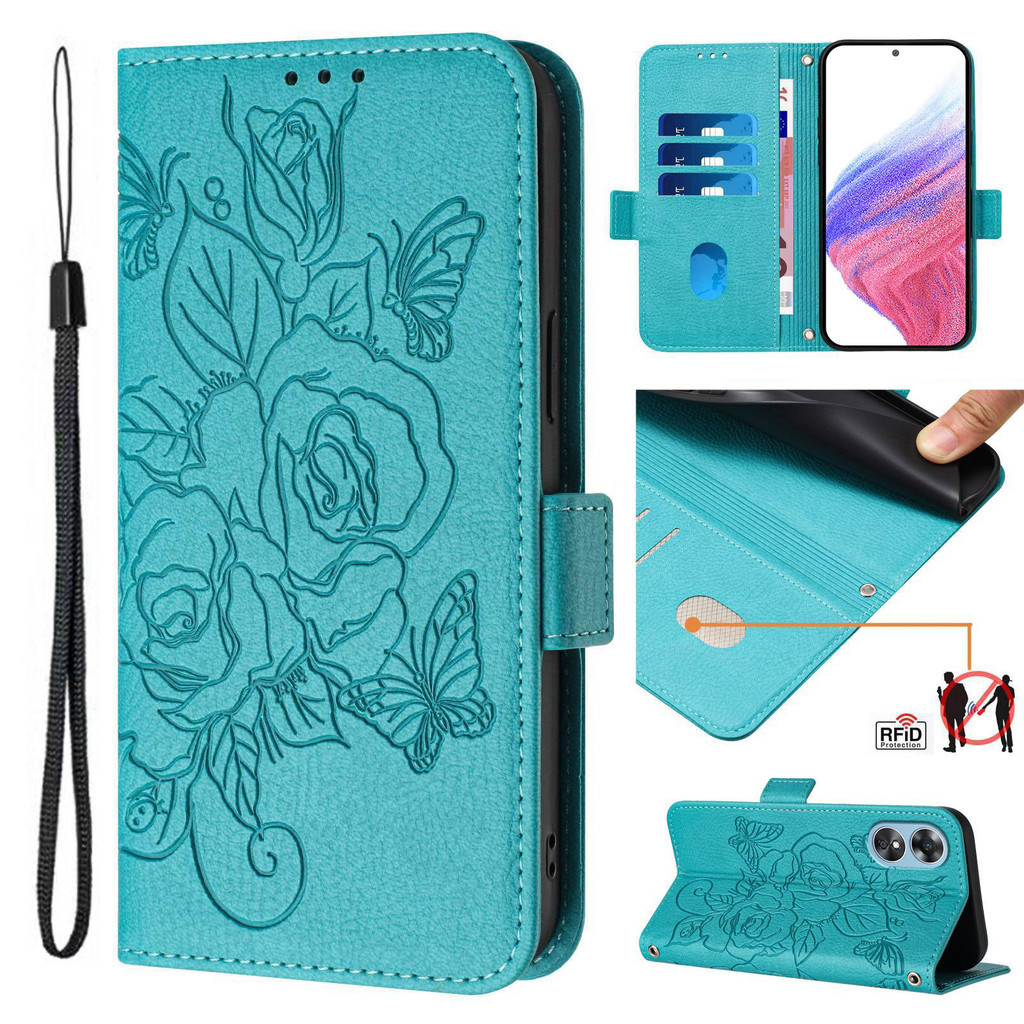 For SONY Xperia 10 III LITE Xperia 1 VIII 1 VII Case Luxury Wallet Card Slot Flip Rose Flower Magnet