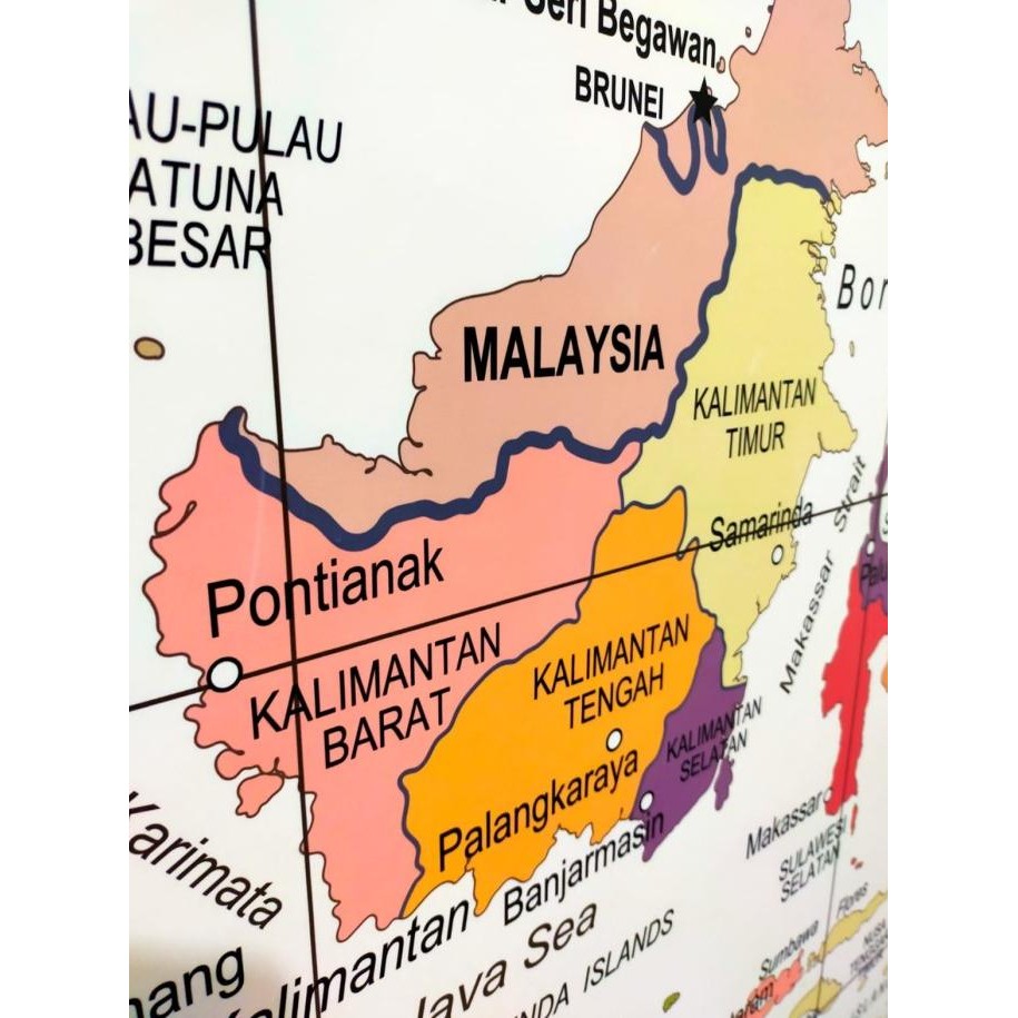 

[[ DOBY / PETA MAP INDONESIA BESAR JUMBO WATERPROOF DINDING WALL 190CM X 125CM L BEST SELLER