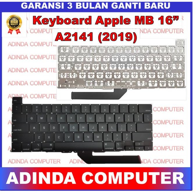 Keyboard Apple Macbook Pro Retina 16 Inch A2141 (2019) New Stok