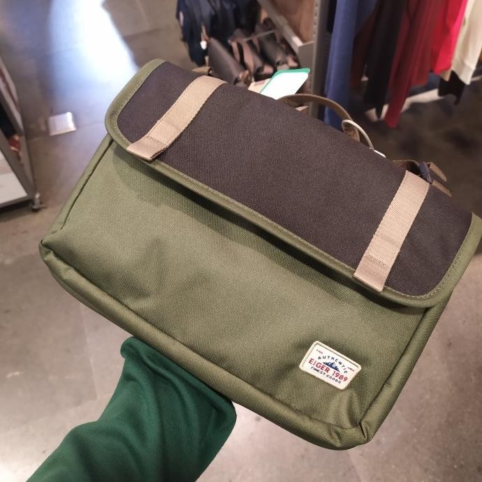 Eiger Tas Flat Tablet Sacoche 10 2L 91000  8046 Original Bag Notebook New Stok