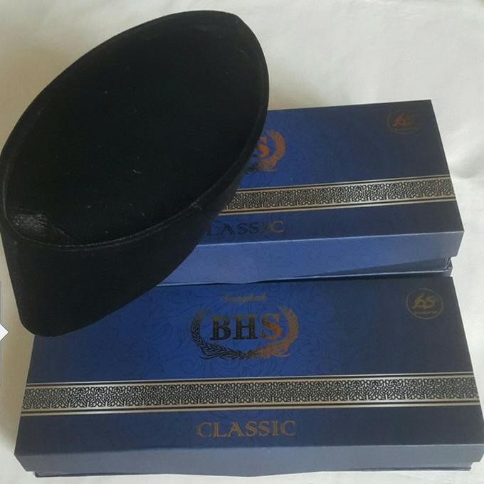 Peci Songkok BHS CLASSIC Original Asli behaestex Hitam Polos TD