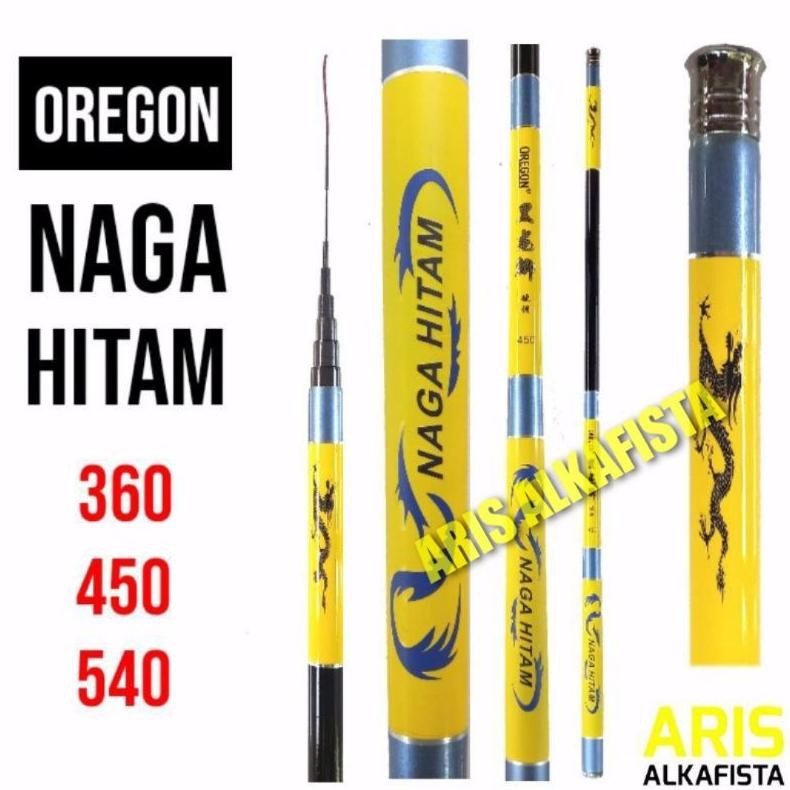 Joran Tegek Oregon Naga Hitam 360 450 540