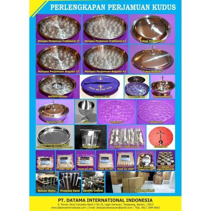 

Hosti Polos 250 gr roti perjamuan kudus gereja kristen katholik murah L82