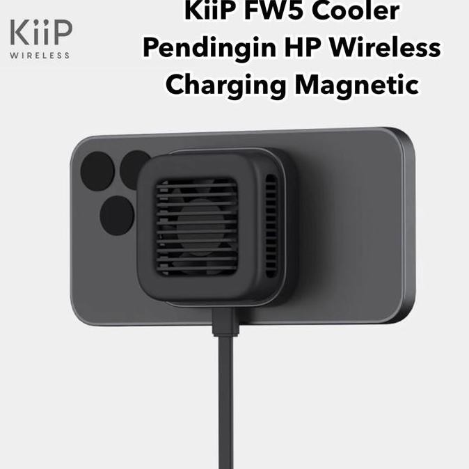 Kiip Wireless Fw5 Cooler Magnetic Charging Pendingin Hp Gaming Cooling New Stok