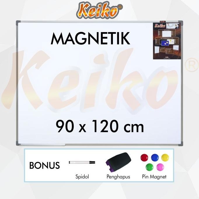 

Papan Tulis Whiteboard Gantung Magnet Single Face Keiko 90 x 120 cm
