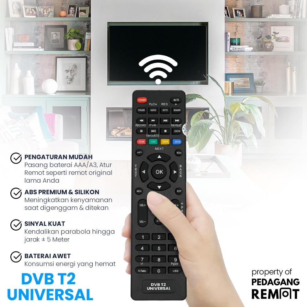 Gha-68 Remot Remote Stb Dvb T2 Receiver Parabola Xtreamer Bien 1 & 3