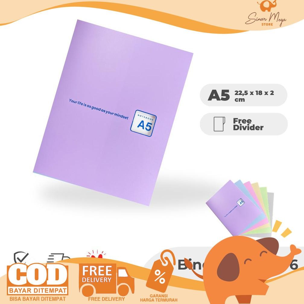 

dh-68 TU26 TOPLA Binder Note Book A5 BNT-906 Buku Catatan Loose Leaf 20 Ring Pastel Color Murah Viral Termurah