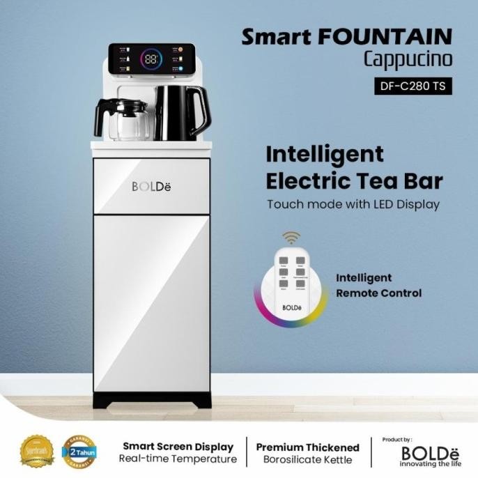 BOLDE DISPENSER TOUCH SCREEN SMART FOUNTAIN CAPPUCINO BOLDE DISPENSER GALON BAWAH
