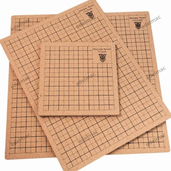 

TERLARIS - Papan Macrame Art Board Padded Cork Board Push Pins Cross-border