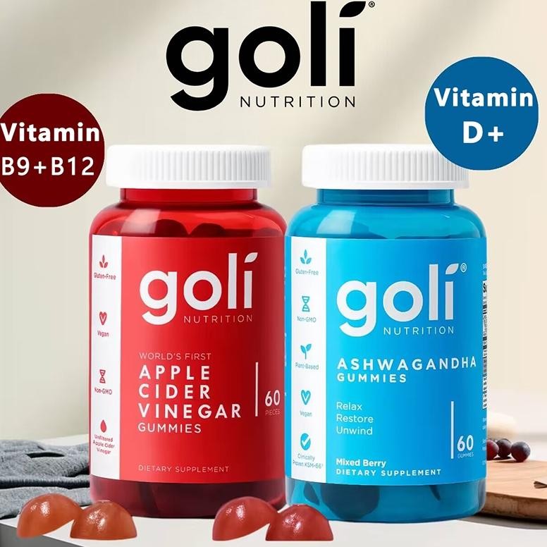 

TERMURAH Goli Ashwagandha Gummies+Goli Apple Cider Vinegar 60 Gummies Siap kirim