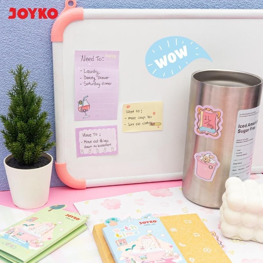

er-56 gfd-6 Joyko Memo Stick Booklet MMS-40 Bath Time Edition Kertas Memo Tempel 8 Pads Viral Murah
