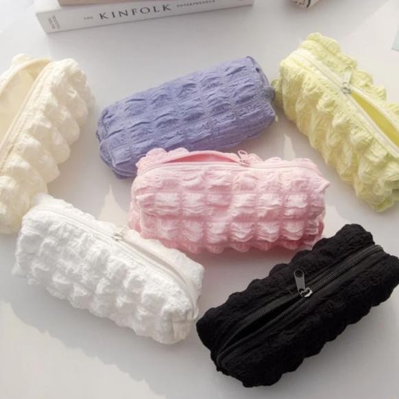 

Pouch Cosmetic Pencil Bag Tempat Pensil Stationery Case Make up Wanita RDN