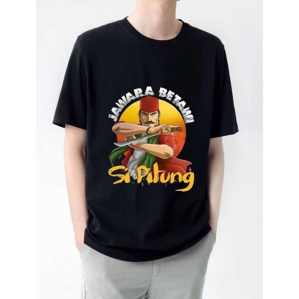 QV21 Im31 Kaos Si Pitung Jawara Betawi katun combed Murah Berkualitas