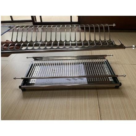RAK PIRING GELAS STAINLESS KITCHEN SET / RAK GANTUNG STAINLESS LEMARI