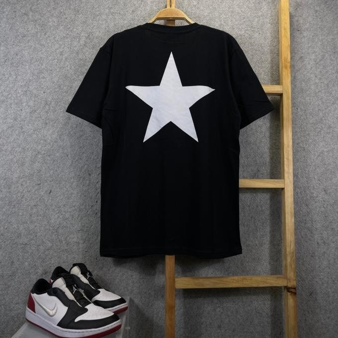 new  TEE T-SHIRT KAOS BAJU ESSENTIALS LOGO BINTANG PREMIUM FULL TAG & LABEL murah