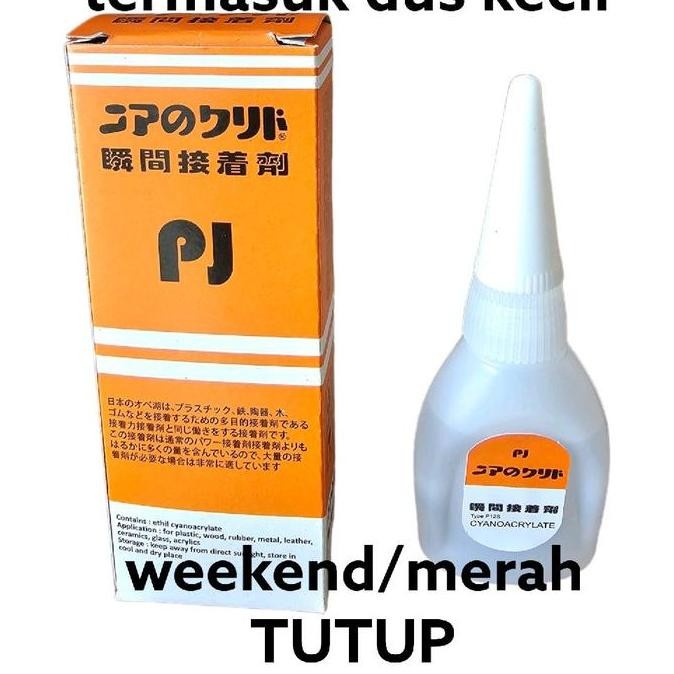 

tyS LEM KOREA SUPER GLUE PJ LEM KAYU per50pc LEM SERBAGUNA