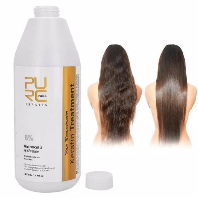 Pelurus Rambut Keratin pure purc Treatment Smooting Brazilian 1000ml