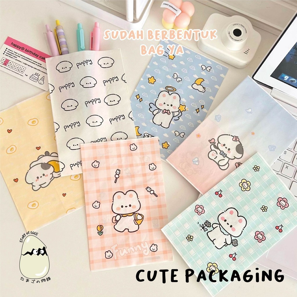 

Packaging Bag Tas l Paper Bag Pembungkus Kue Kering| Paper Bag Colorful | Kantong Kertas Serbaguna Motif Lucu Berwarna | Kantong Kertas Roti l Kantong Aesthetic dan Lucu Jepang Korea