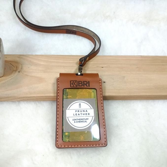 

new !!! Name Tag Id Card Saku Magnet Kulit Asli L.9 murah