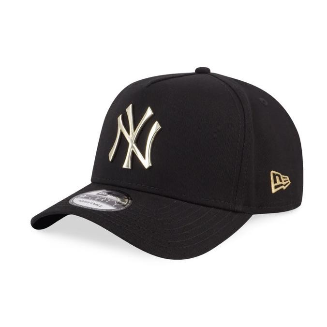 TOPI New Era 9Forty New York Yankees MLB METAL GOLD Cap Original 100%