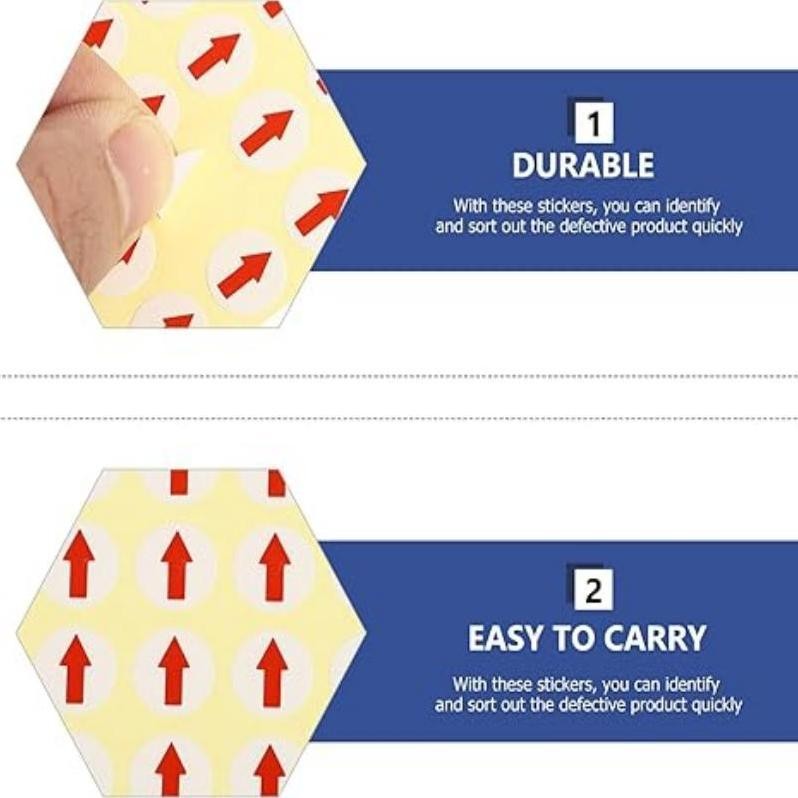 

Premium Sticker Label Kecil 1.2cm 17600pcs Stiker Tanda Panah High Quality