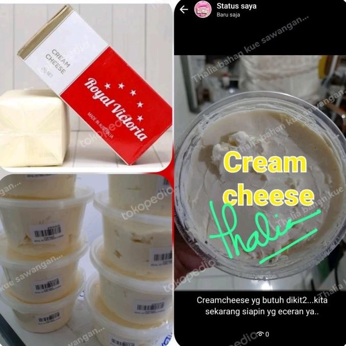 

Sale Royal Victoria Cream Cheese Ecer 250Gr Dalam Cup, Praktis & Simple