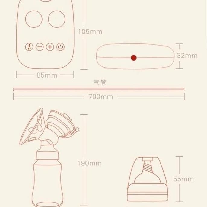 TERLARIS - Pompa Asi Double Elektrik Portable / Electric Breast Pump Murah