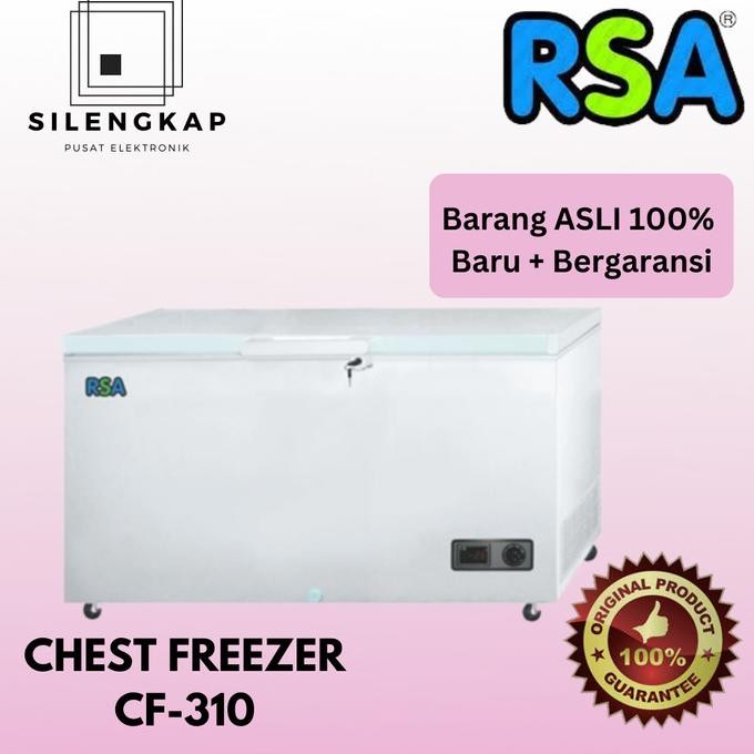 rsa cf 310 chest freezer box 300 l lemari pembeku 300 liter by gea