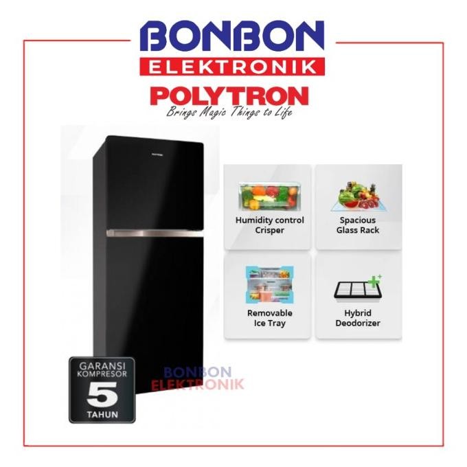 polytron kulkas 2 pintu prw-29mnx / prw 29 mnx / prw29mnx
