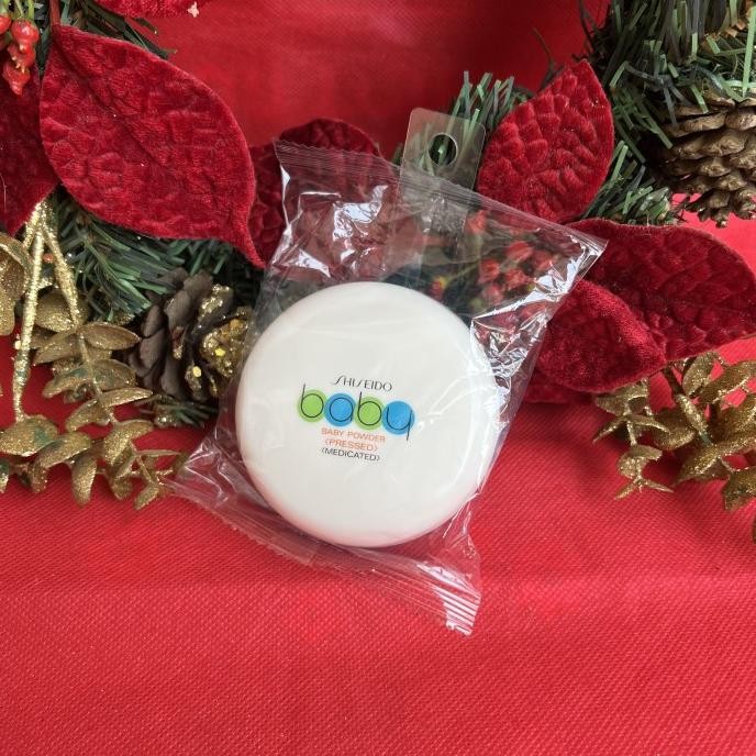 Original Shiseido Baby Powder (Pressed) with Soft Puff 50g Bedak BayI Ori Japan