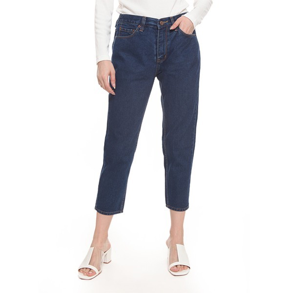 2nd Red Mom Jeans in Deep Blue 242002