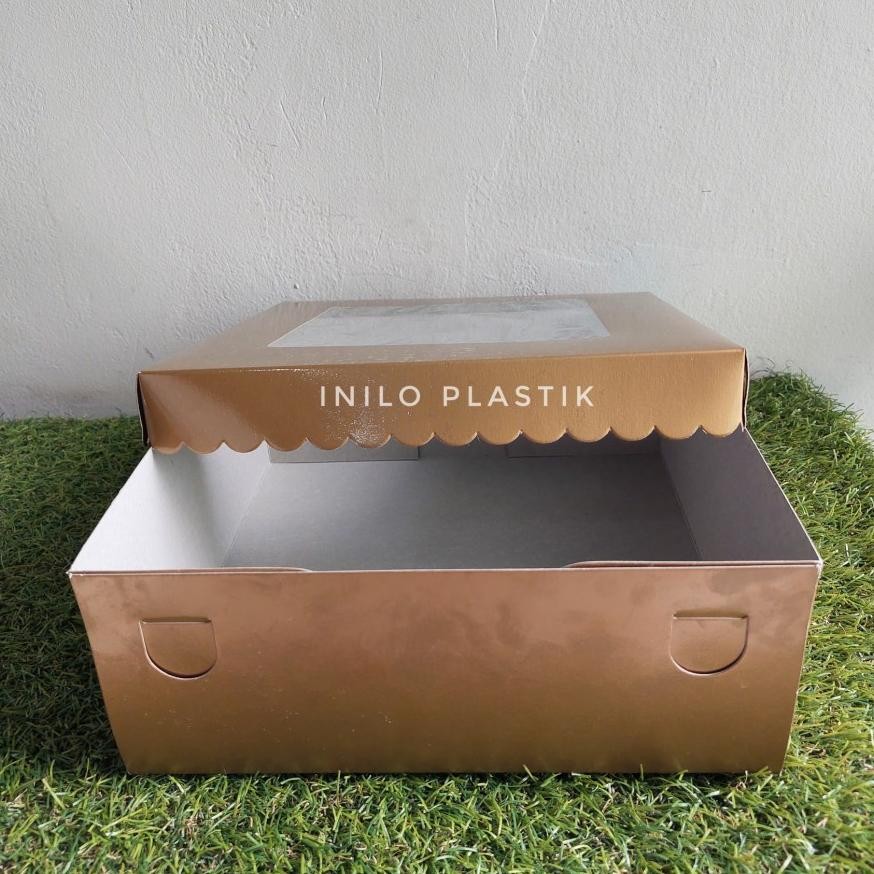 

It34 Dus Tart Gold 25X25X9,5/ Box Kue 25 Cm / Dus Tart 25 X25X9,5Cm [10Pcs] Terlaris