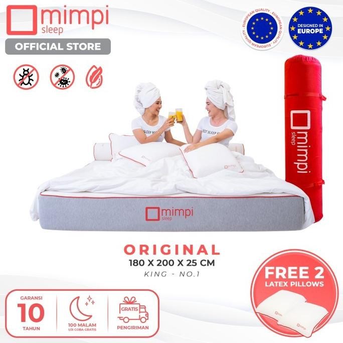 Kasur Latex Belgia Grade A Mimpi Sleep Original - 180 x 200. Kasur Latex Kasur Orthopedic Terbaik.