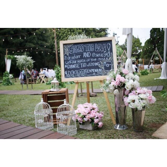 

[A03] Chalk board 40 x 60 free kapur 5 pcs / Jati Belanda / Blackboard