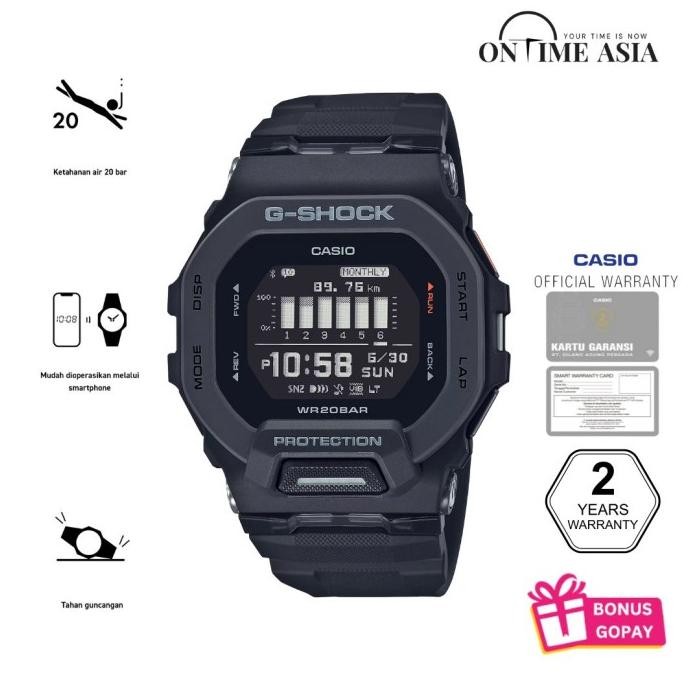 Casio G-Shock Gbd-200-1Dr / Gbd200-1 Original & Garansi