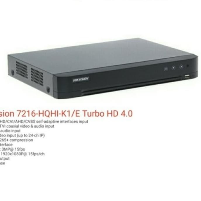 TERSEDIA DVR 16 CHANNEL HIKVISION 7216 HQHI K1/E DVR HIKVISION 5MP