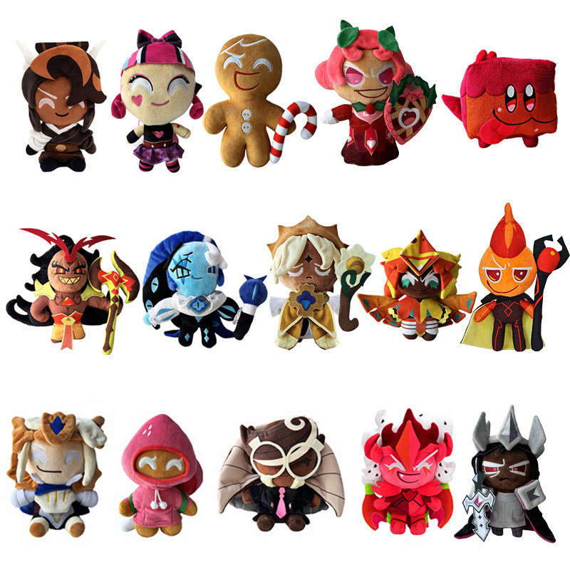Boneka Plush Karakter Imut Cookie Run Kingdom - Hadiah Natal/Ulang Tahun, Bahan Aman & Lembut untuk 