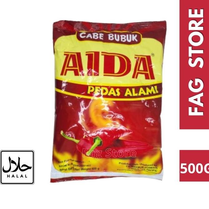 

Cabe Bubuk Aida 500gram Cabe Tabur Cabe Giling Cabe Kasar Pedas Nampol Instan Spices