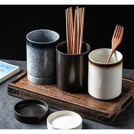 Mori Cutlery Holder / Wadah Tempat Sendok Garpu Keramik Jepang Unik GM