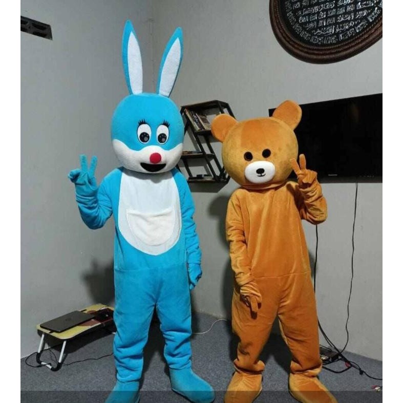 KOSTUM KELINCI  KOSTUM BADUT DEWASA KOSTUM BADUT DEWASA KARAKTER KOSTUM BADUT KELINCI BIRU BADUT KAR