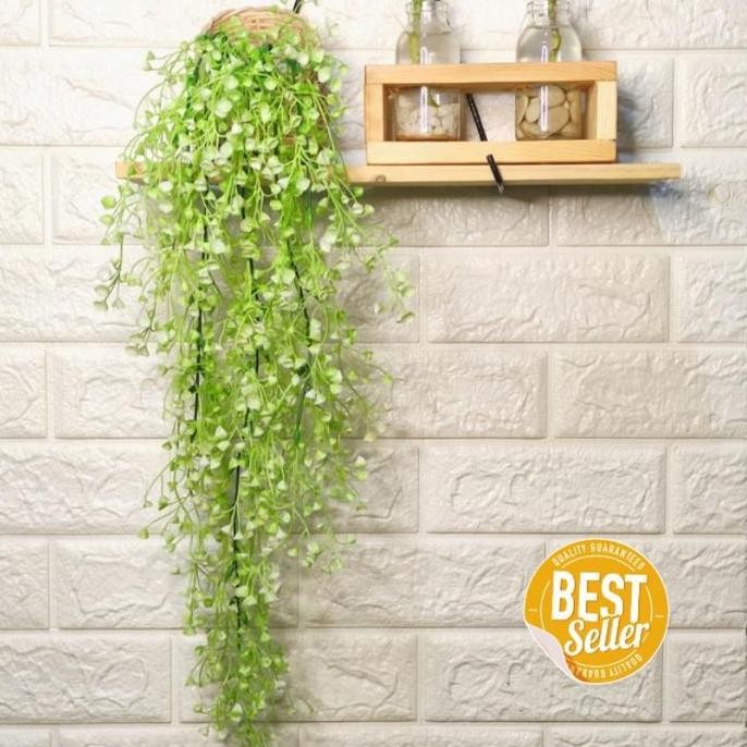 1 Set Pot Daun Rambat / Tanaman juntai / Pajangan Rak Dinding Aesthetic /Artificial Large Lily Of Va