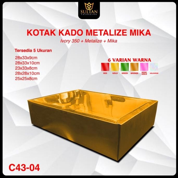 

Diskon! Kotak Kado Mika - Box Hologram Tutup Mika - Kotak Kado Metalize -C43