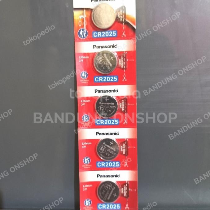 ready PANASONIC CR2025 CR 2025 3V 3 V BATERAI BATRE CR2025 3V PANASONIC 5PCS