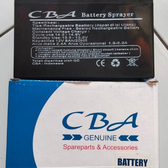 Sparepart Aki Baterai Cba Battery Sprayer Elektrik Cba Genuine New Stok